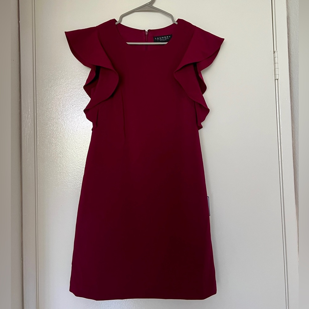 NWT Laundry By Shelli Segal Shift Dress in Wine | Size 2 Women’s
